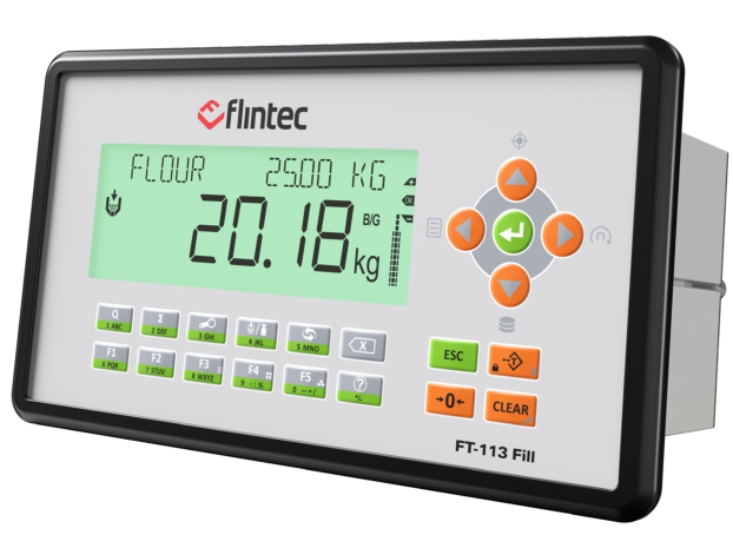 Controlador diseñado para procesos de llenado y empaquetado. Puede controlar válvulas, interruptores, bombas. Interfases RS232, RS422, RS485, Ethernet TCP/IP, USB. 