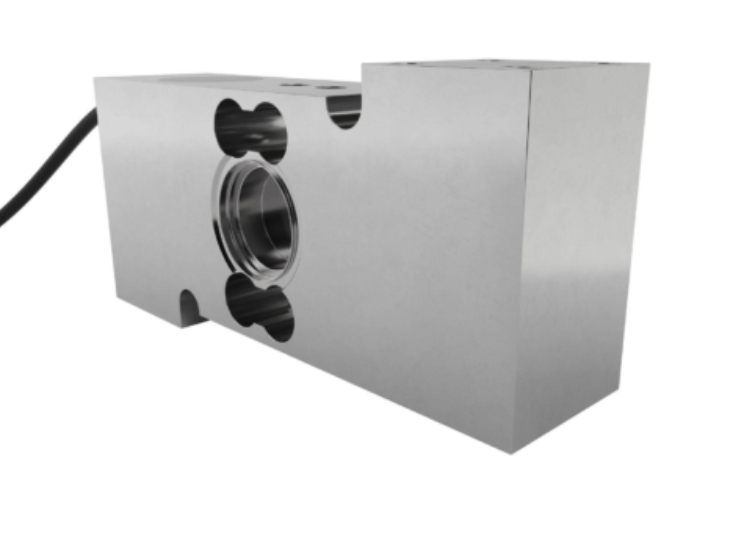 Celda de carga con construcción en acero inoxidable electro pulido y cubiertas soldadas con láser, cuenta con certificación IP68; ideal para aplicaciones de alta precisión.